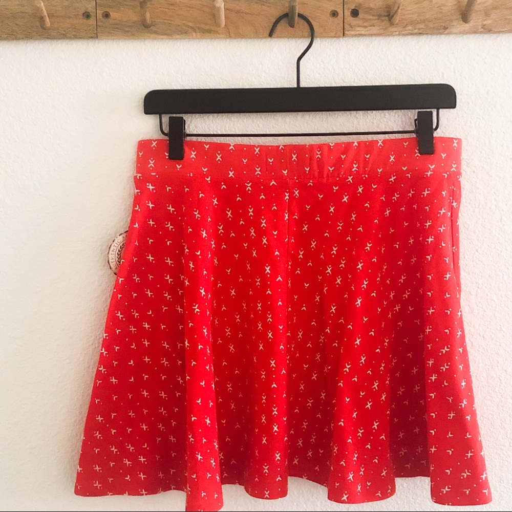 SO Red Orange Skater Skirt - Picture 6 of 6
